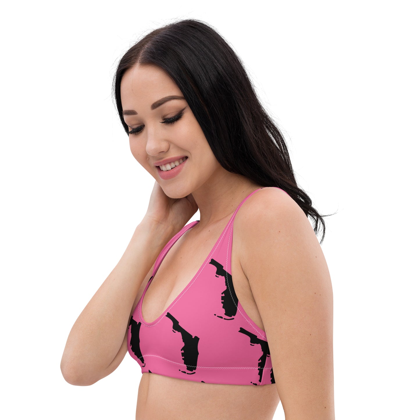 Florida Recycled Padded Bikini Top - Pink
