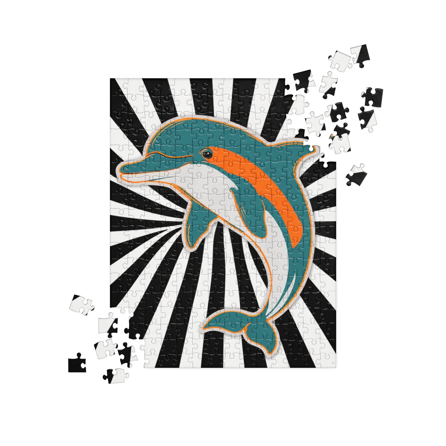 Pop Art Dolphin Jigsaw Puzzle