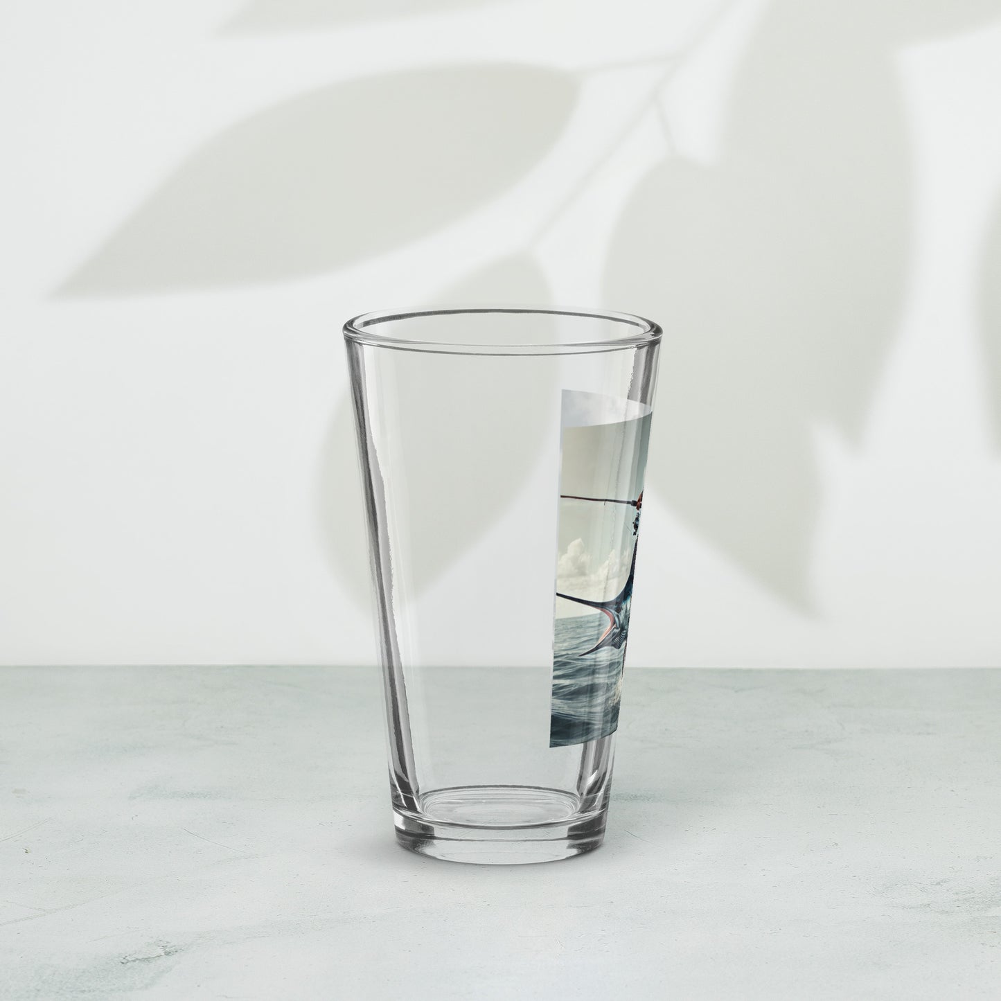 Florida Man Riding Sailfish Pint Glass (Graphic Only)