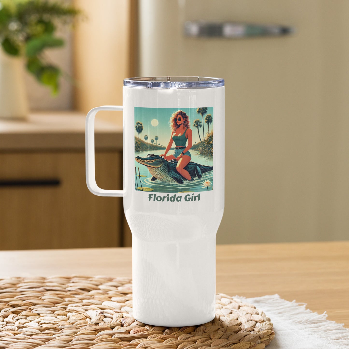 Florida Girl Travel Mug with Handle