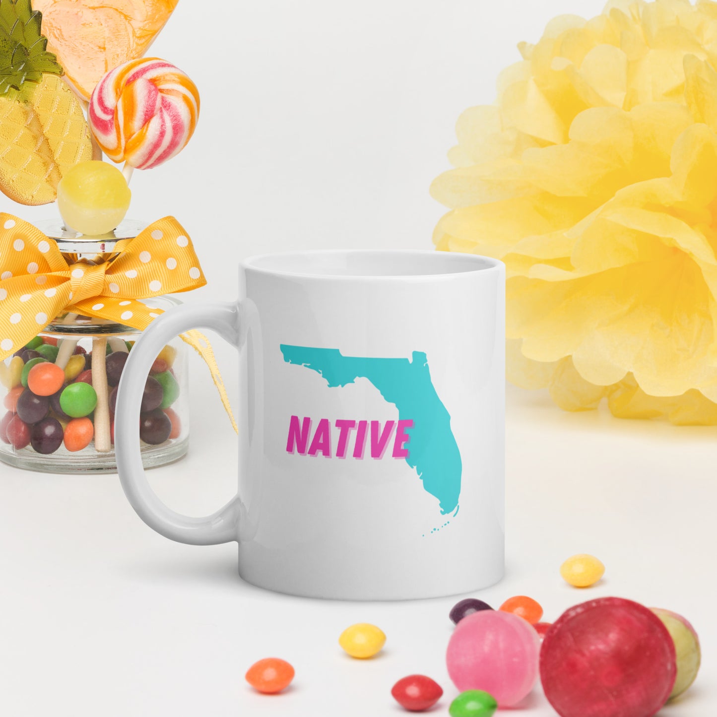 Native Floridian White Glossy Mug 2