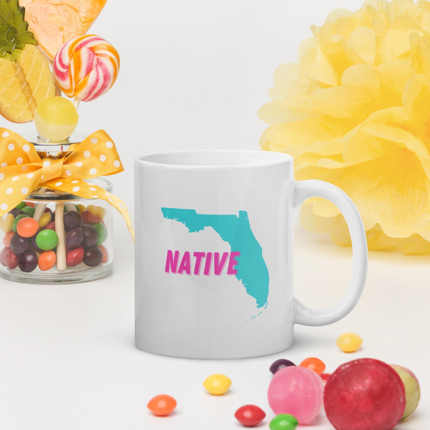 Native Floridian White Glossy Mug 2