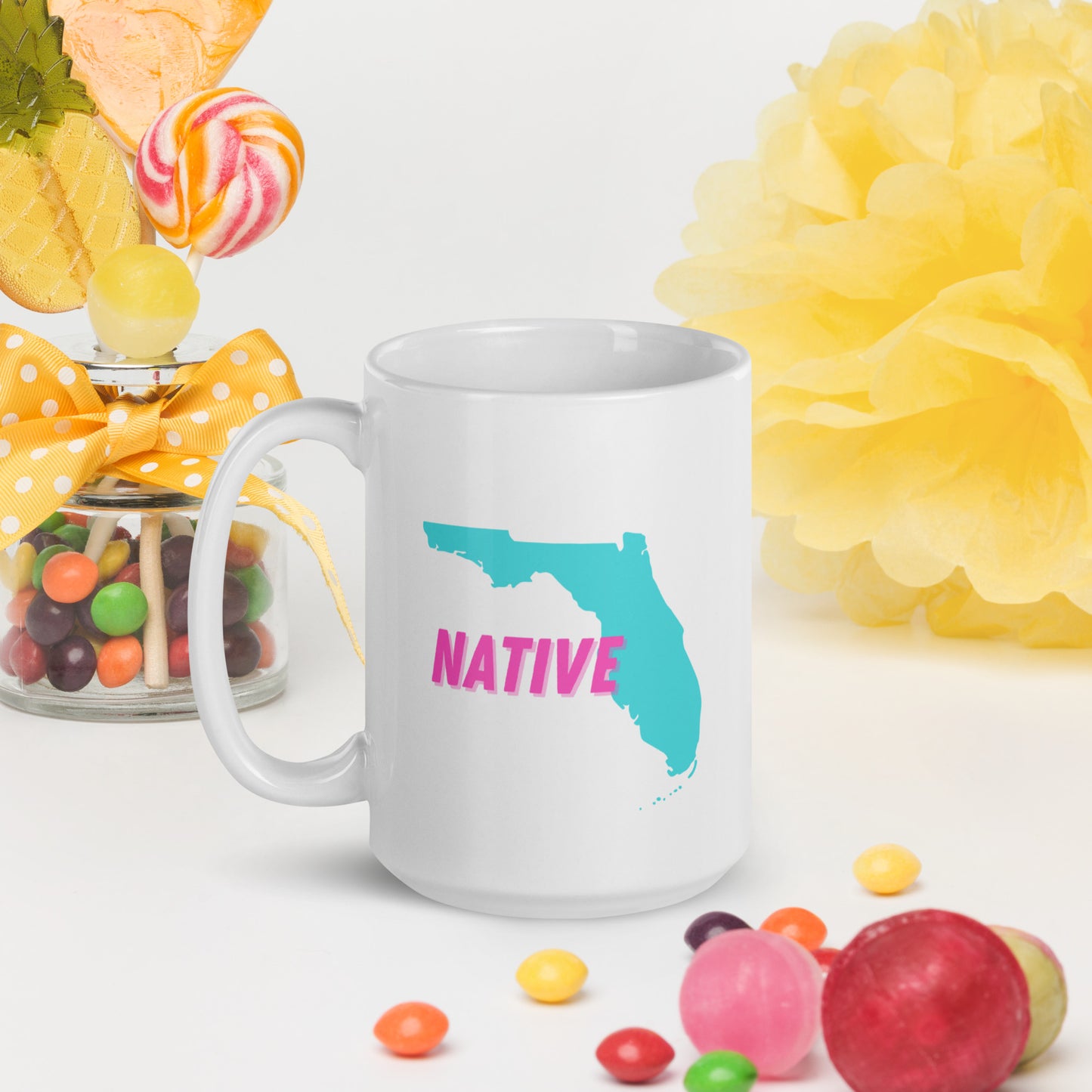 Native Floridian White Glossy Mug 2
