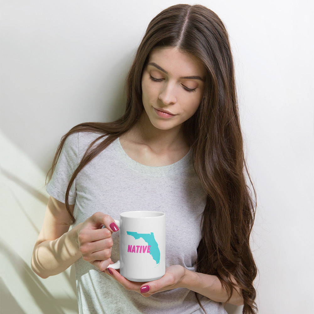 Native Floridian White Glossy Mug 2