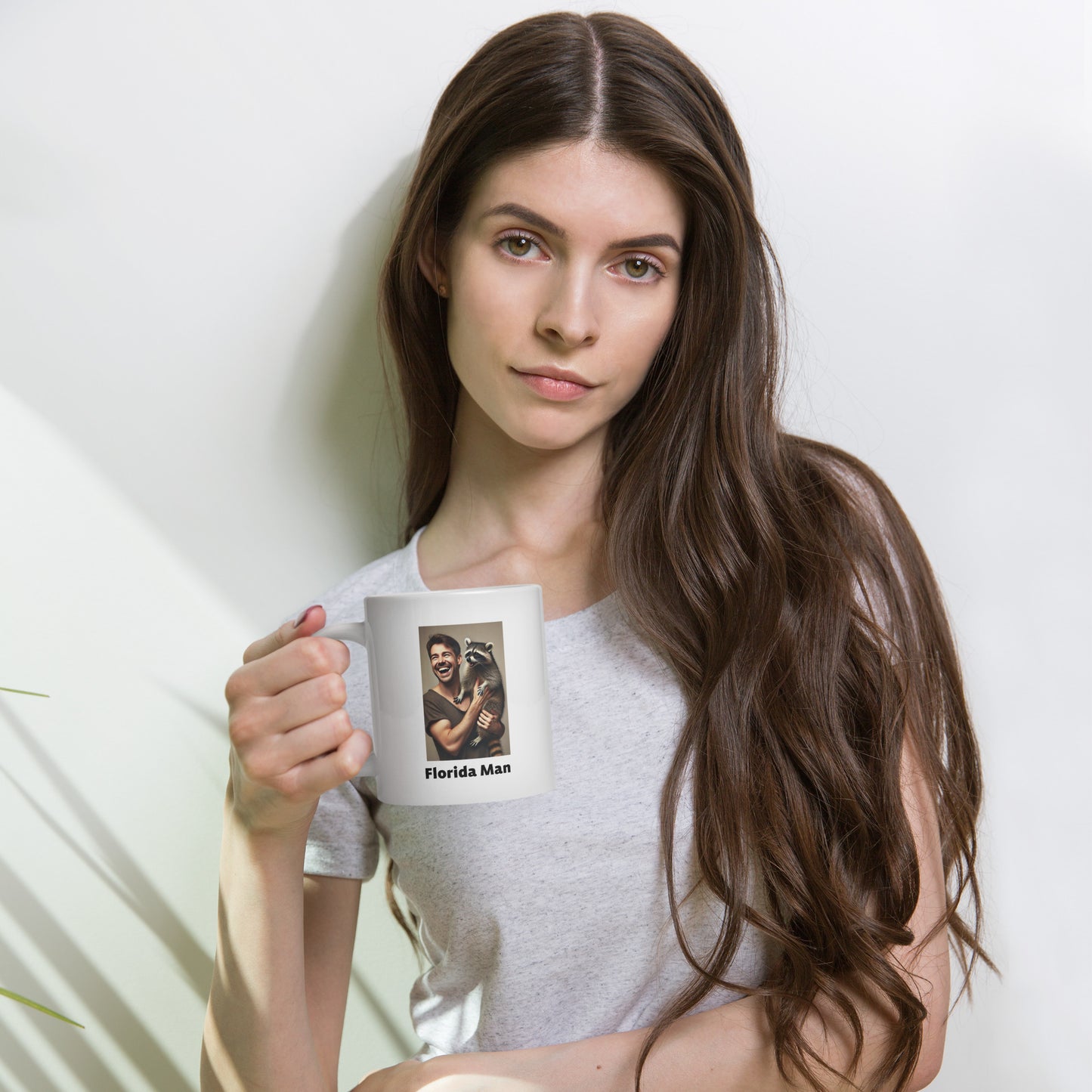 Florida Man Holding Raccoon 2 Mug