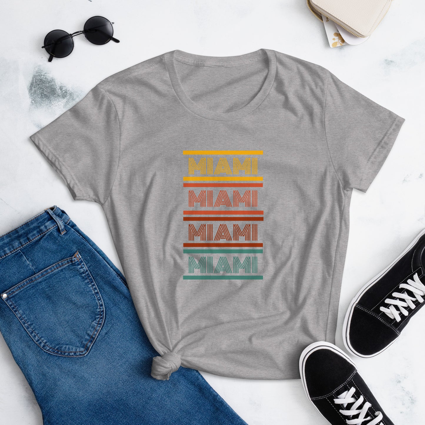 Miami Short Sleeved Women's Tee