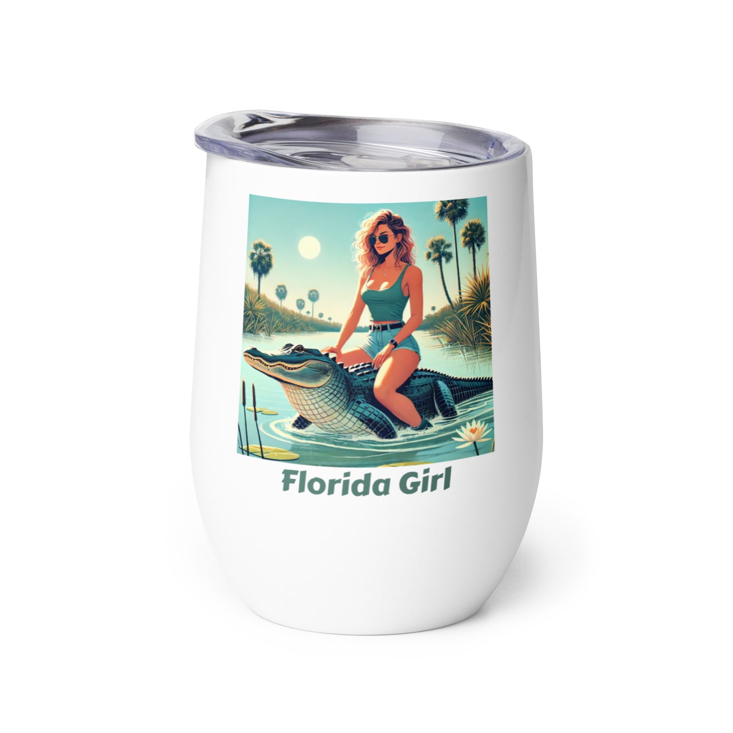 Florida Girl Wine Tumbler - 12 Ounce