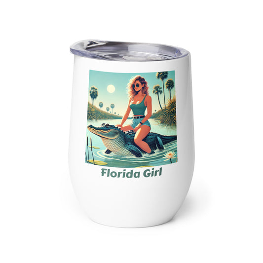 Florida Girl Wine Tumbler - 12 Ounce