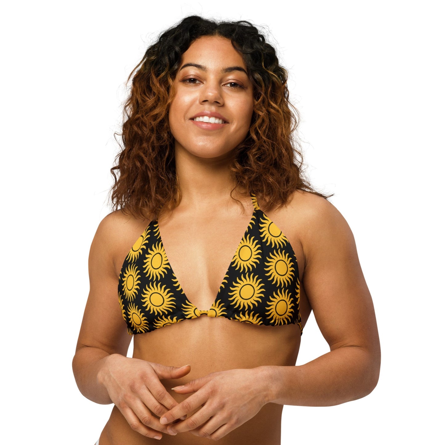 Sunburst Padded String Bikini Top