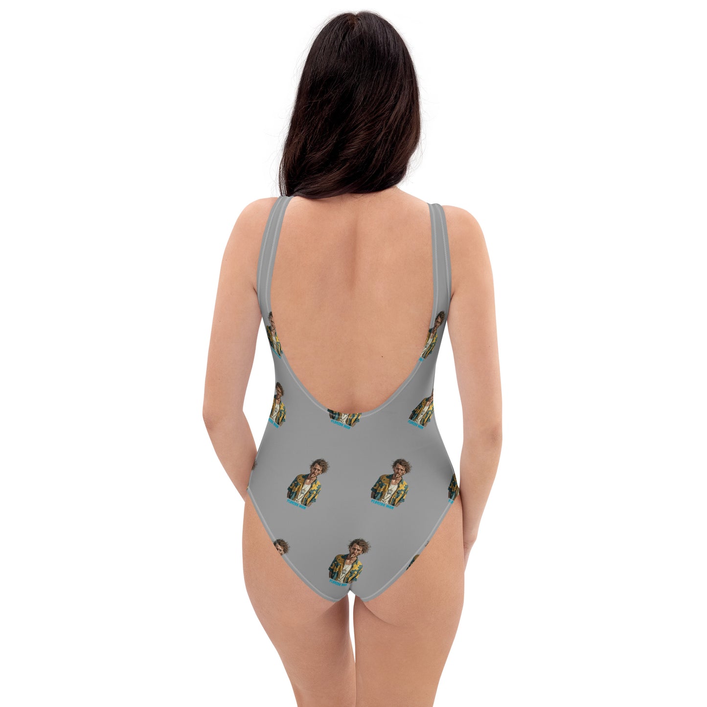 Florida Man One-Piece Swimsuit - Gray