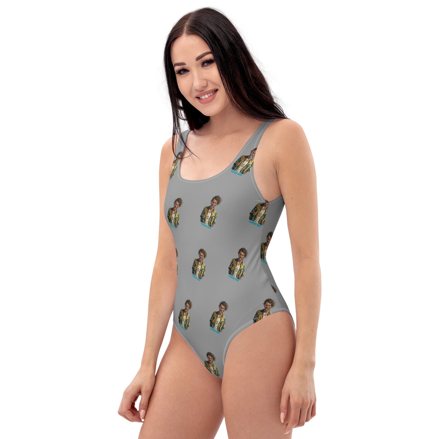 Florida Man One-Piece Swimsuit - Gray