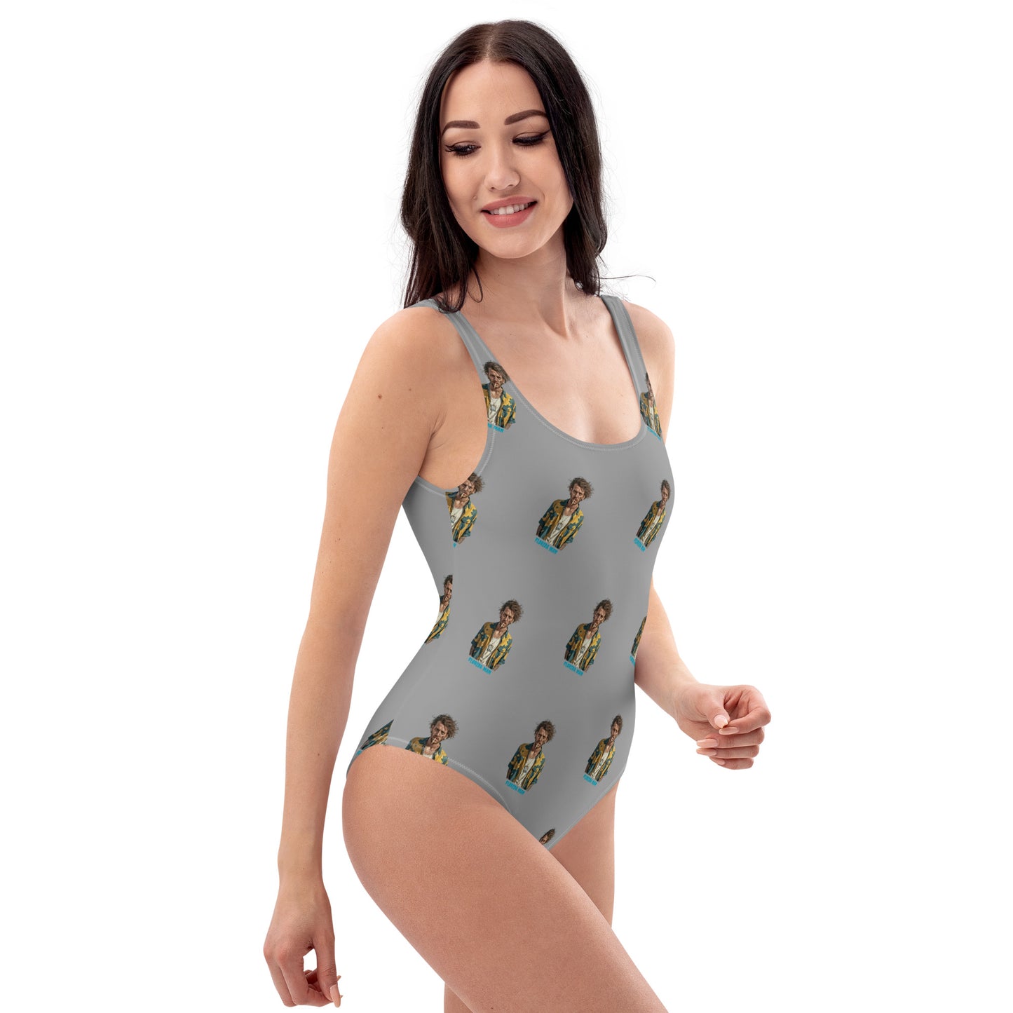 Florida Man One-Piece Swimsuit - Gray