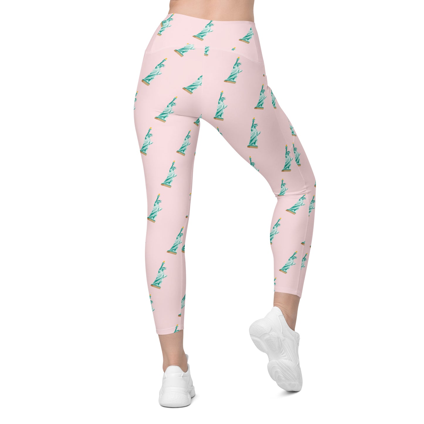 Lady Liberty Crossover Leggings with Pockets