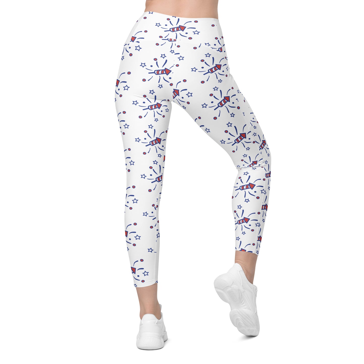 Firecracker Crossover Leggings with Pockets