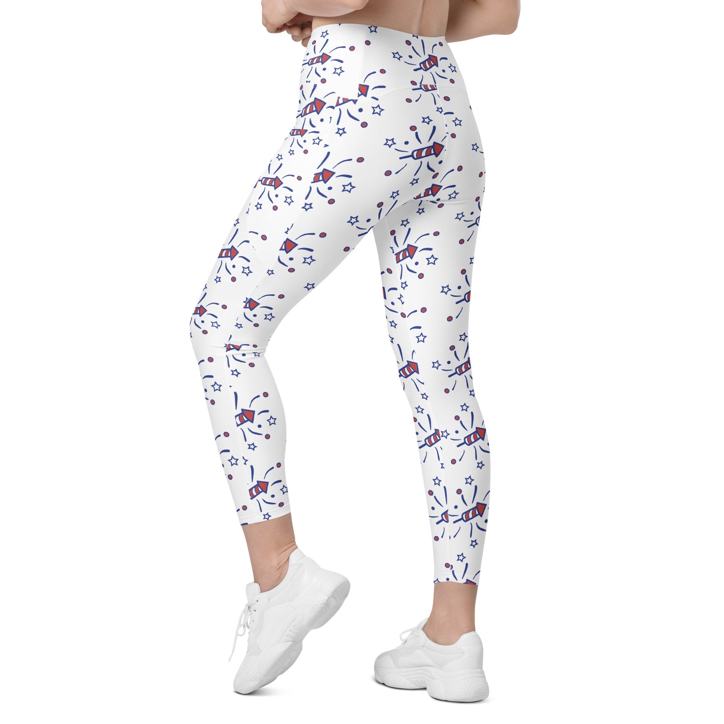 Firecracker Crossover Leggings with Pockets