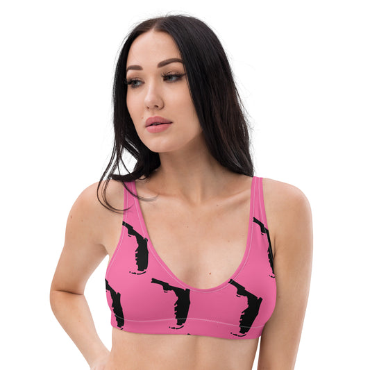 Florida Recycled Padded Bikini Top - Pink