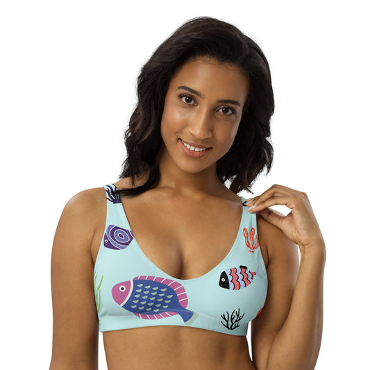 Ocean View Recycled Padded Bikini Top