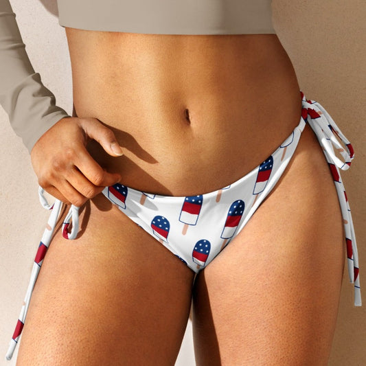 Red/White/Blue String Bikini Bottom