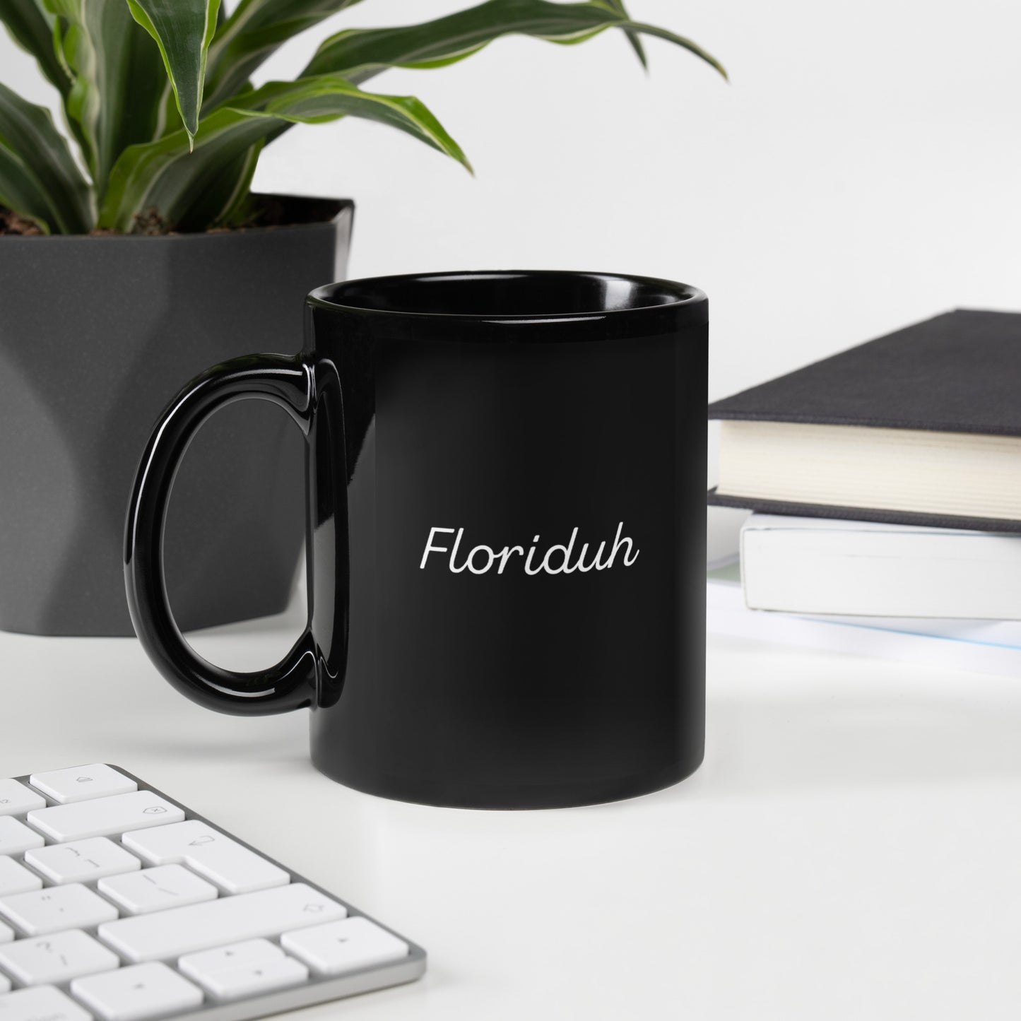 Floriduh Black Glossy Mug