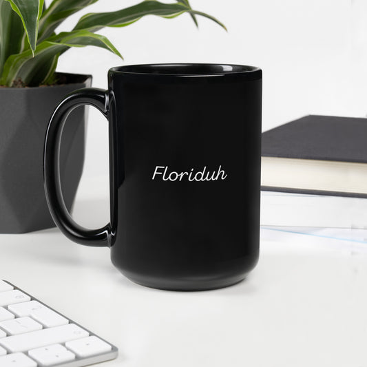 Floriduh Black Glossy Mug