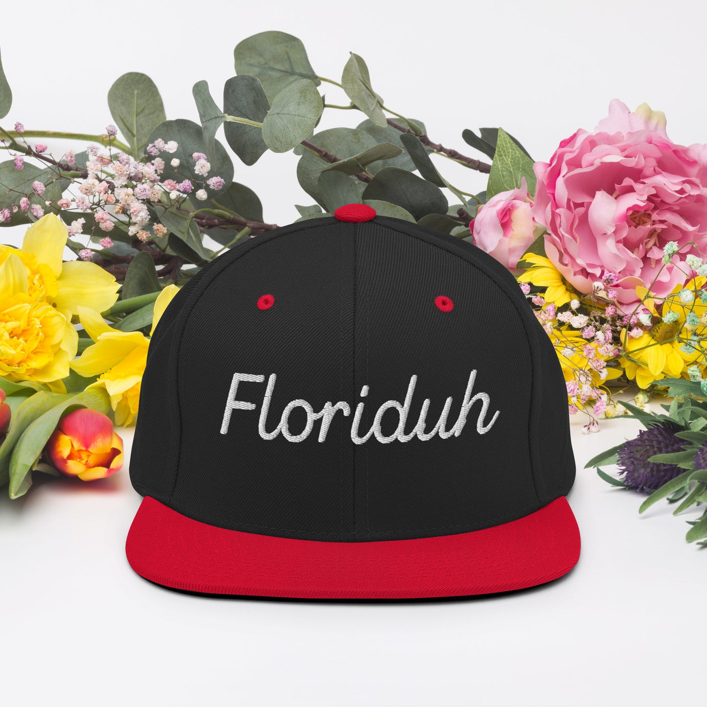 Floriduh Embroidered Snapback Hat