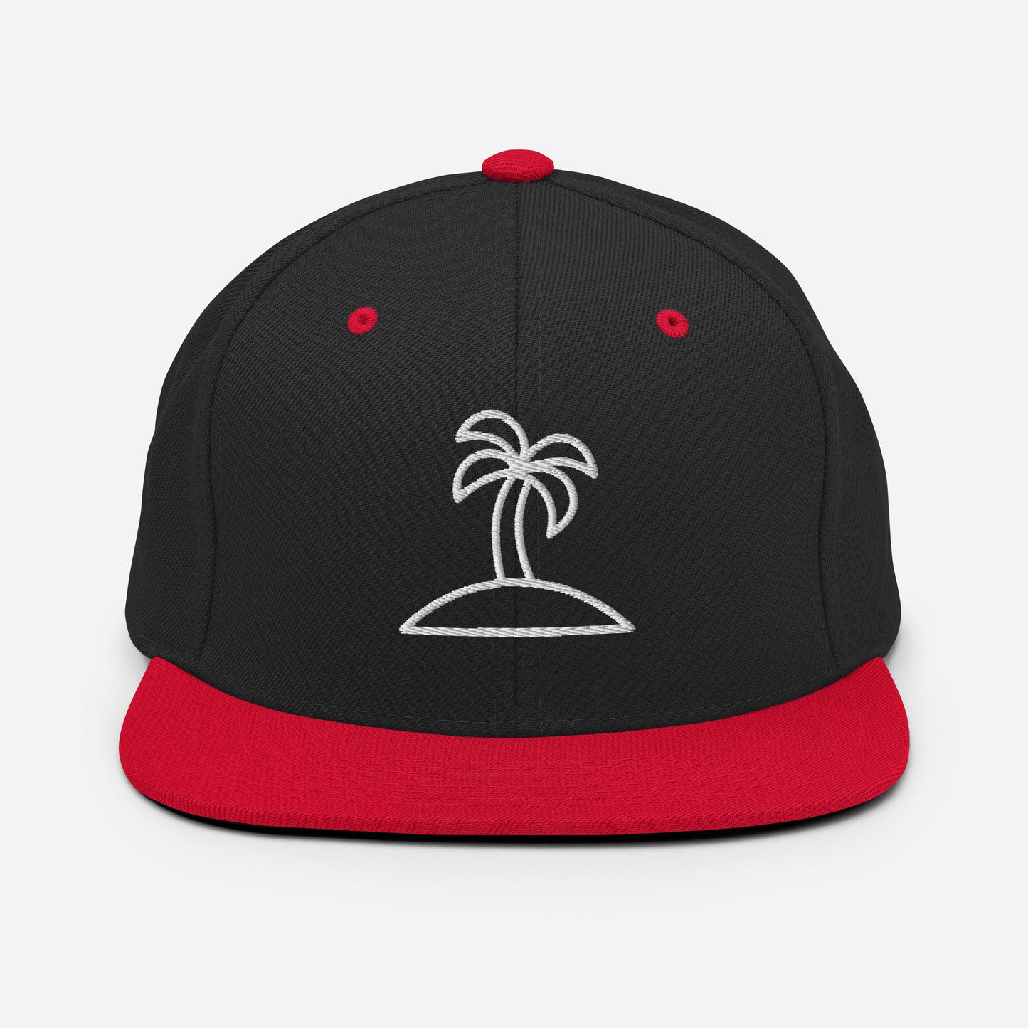 Palm Tree Embroidered Snapback Hat