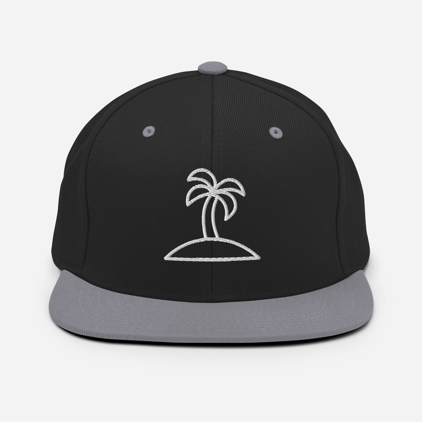 Palm Tree Embroidered Snapback Hat