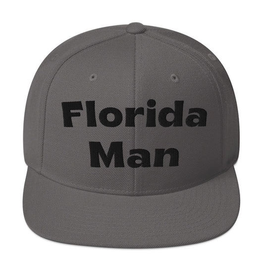 Florida Man 2 Embroidered Snapback Hat