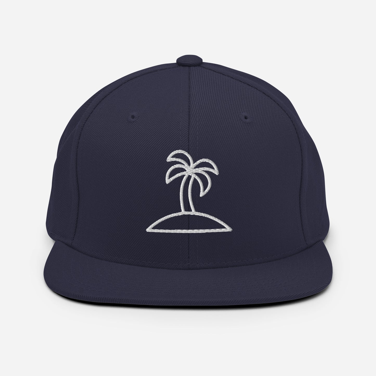 Palm Tree Embroidered Snapback Hat