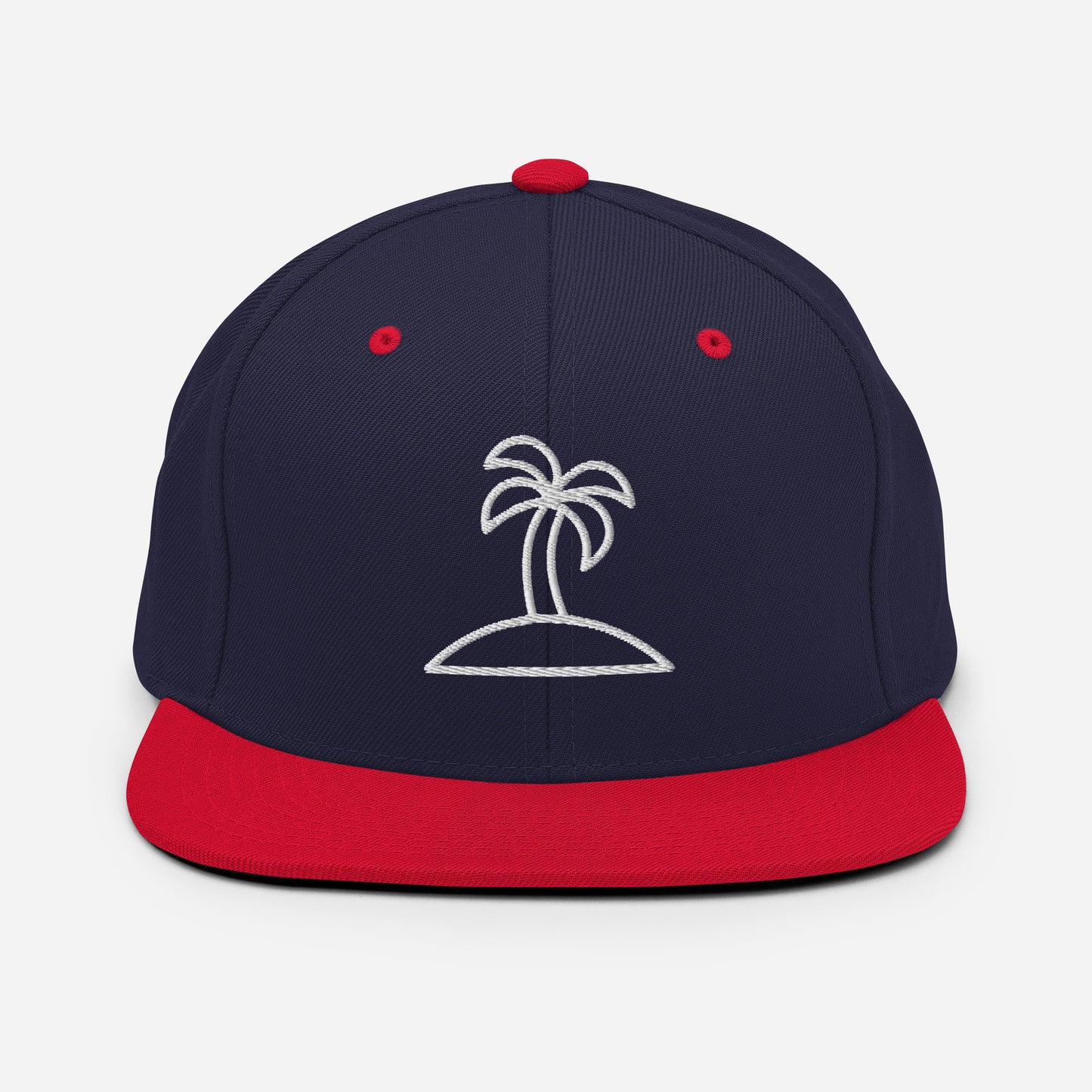 Palm Tree Embroidered Snapback Hat