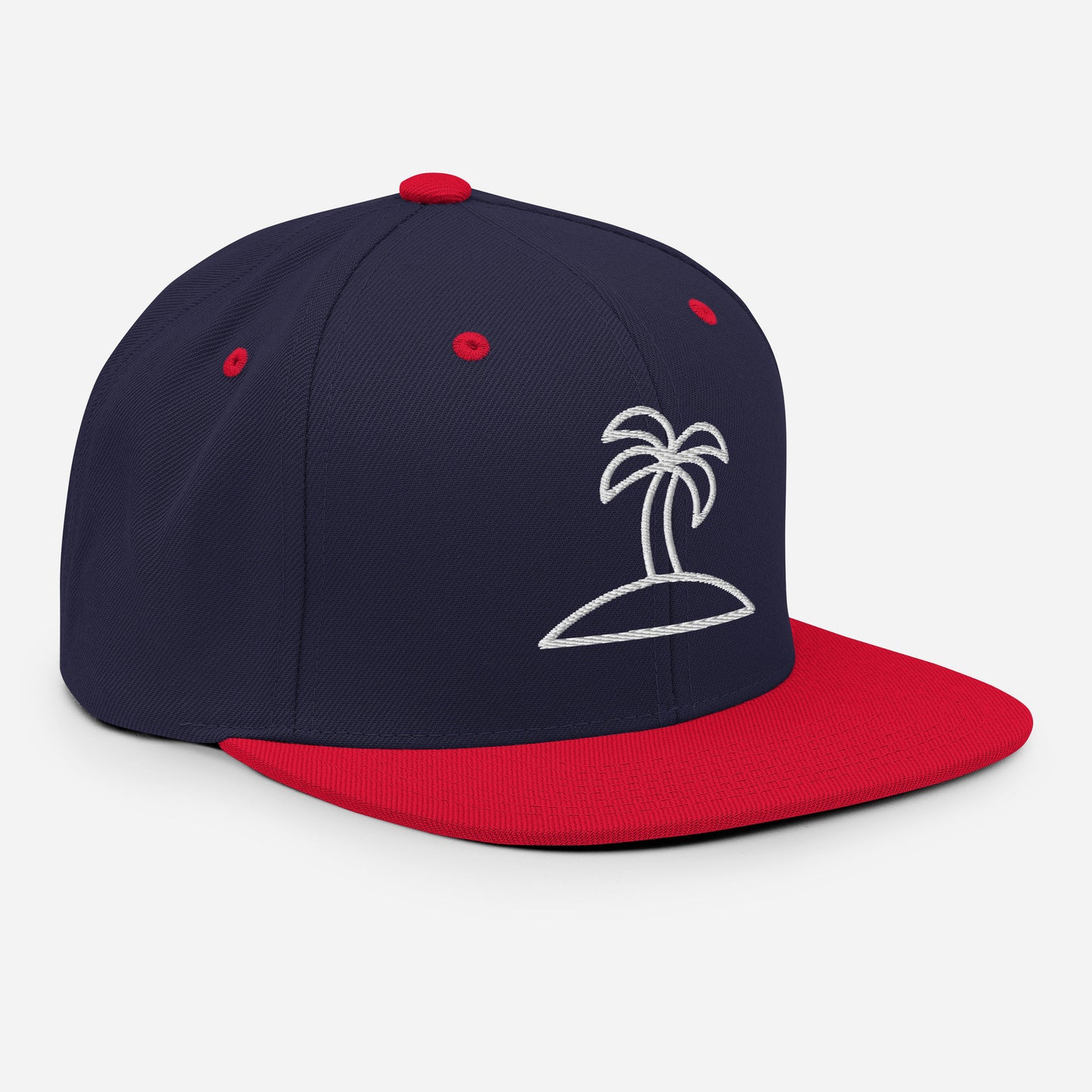 Palm Tree Embroidered Snapback Hat