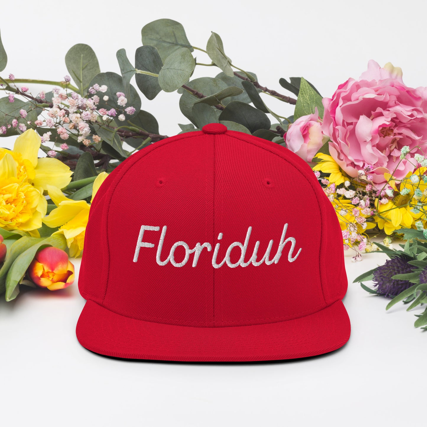 Floriduh Embroidered Snapback Hat