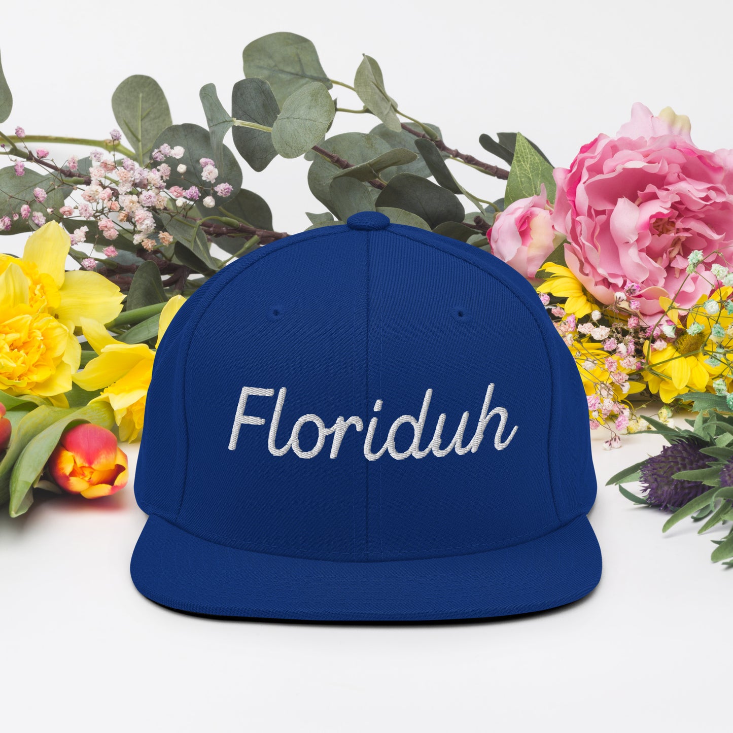 Floriduh Embroidered Snapback Hat