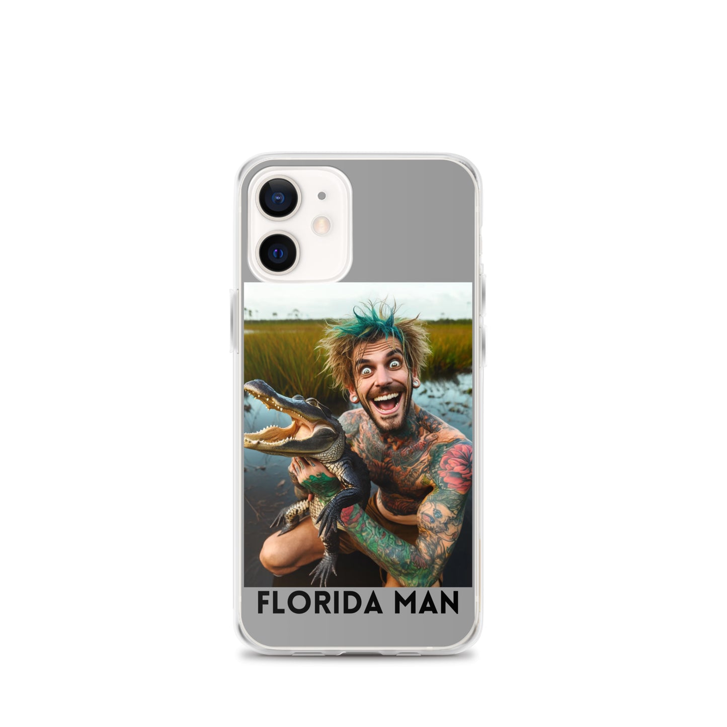 Florida Man Holding Gator Case for iPhone®