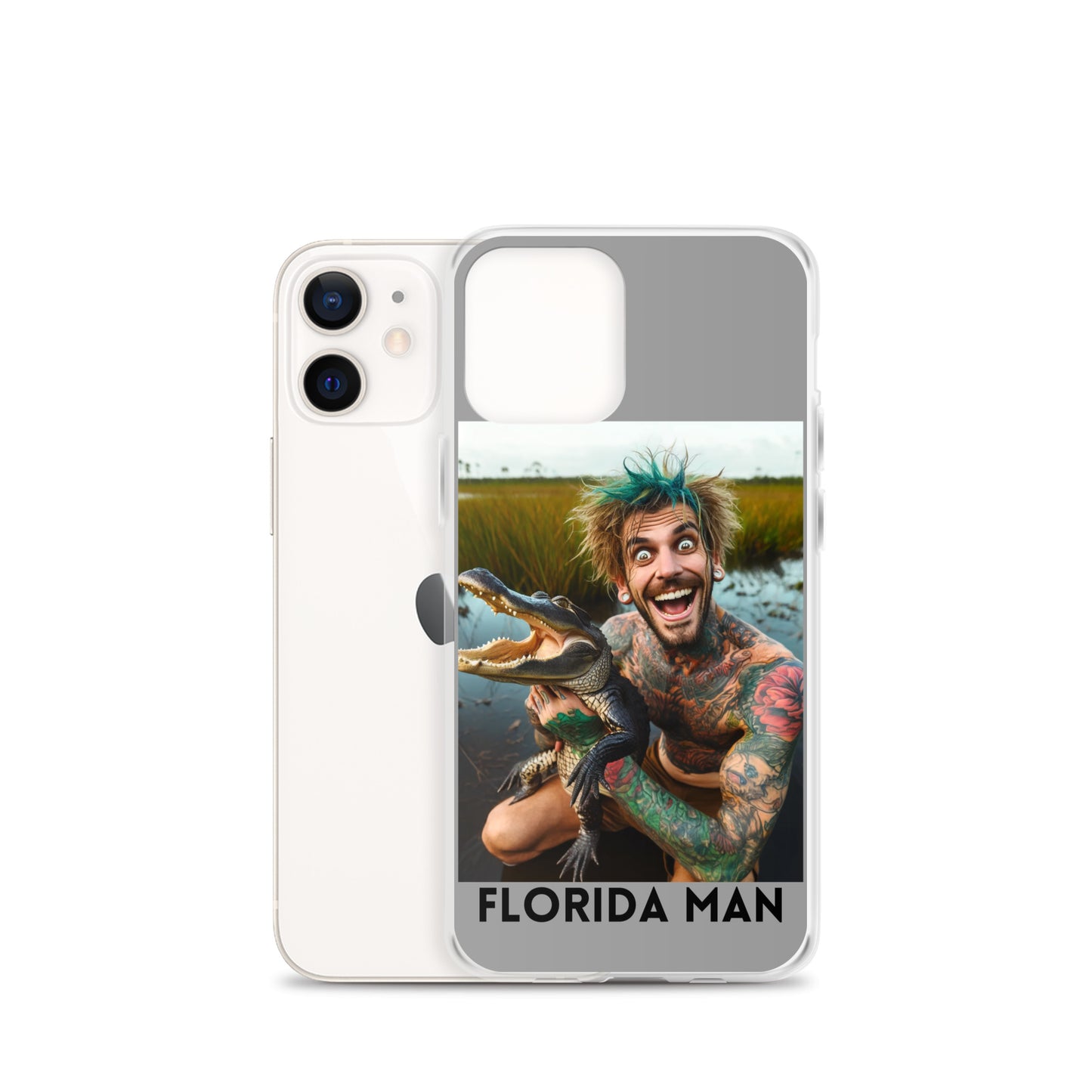 Florida Man Holding Gator Case for iPhone®