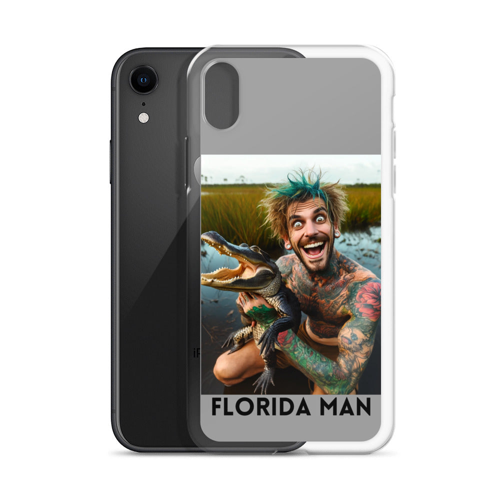 Florida Man Holding Gator Case for iPhone®