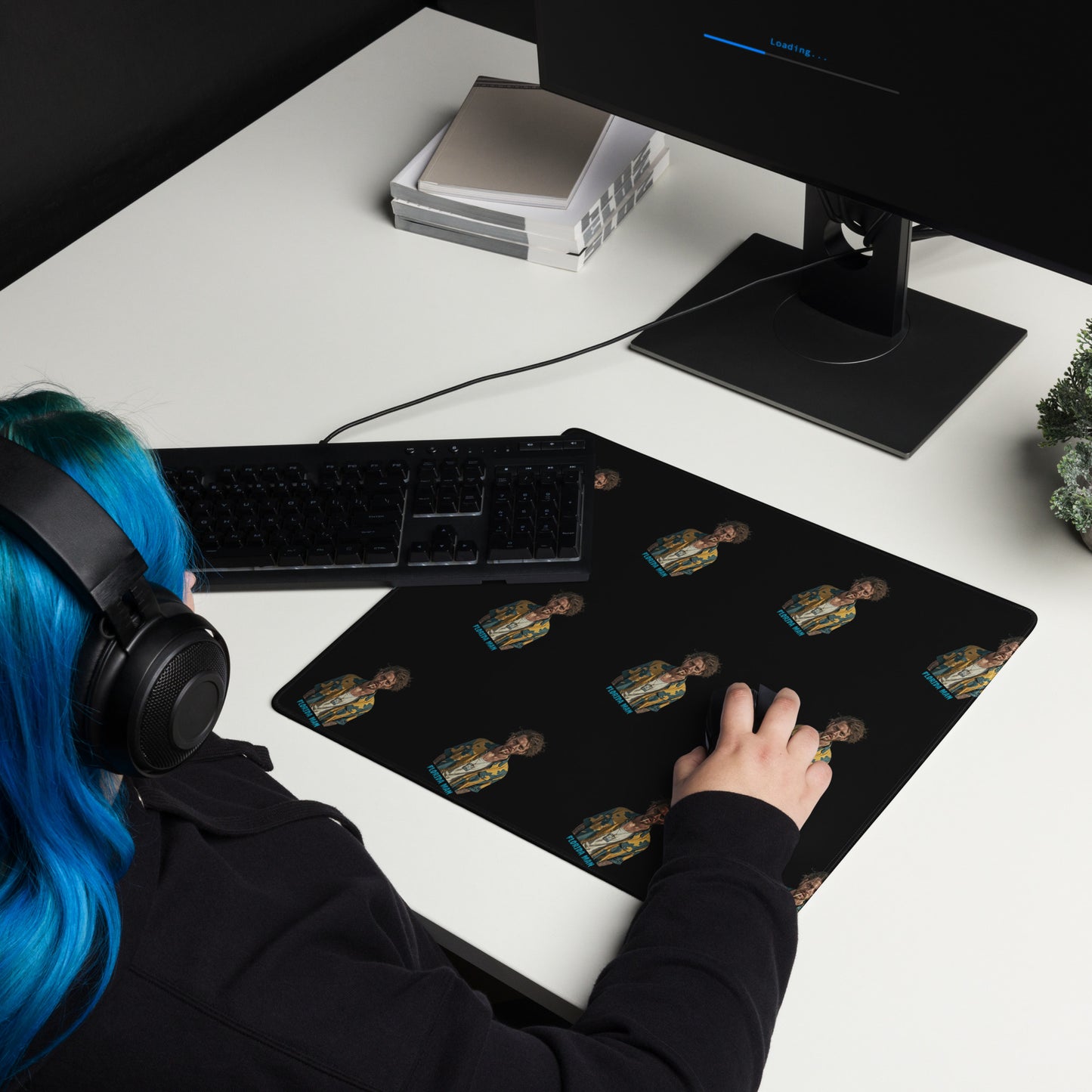 Florida Man Smoking All-Over Print Gaming Mousepad