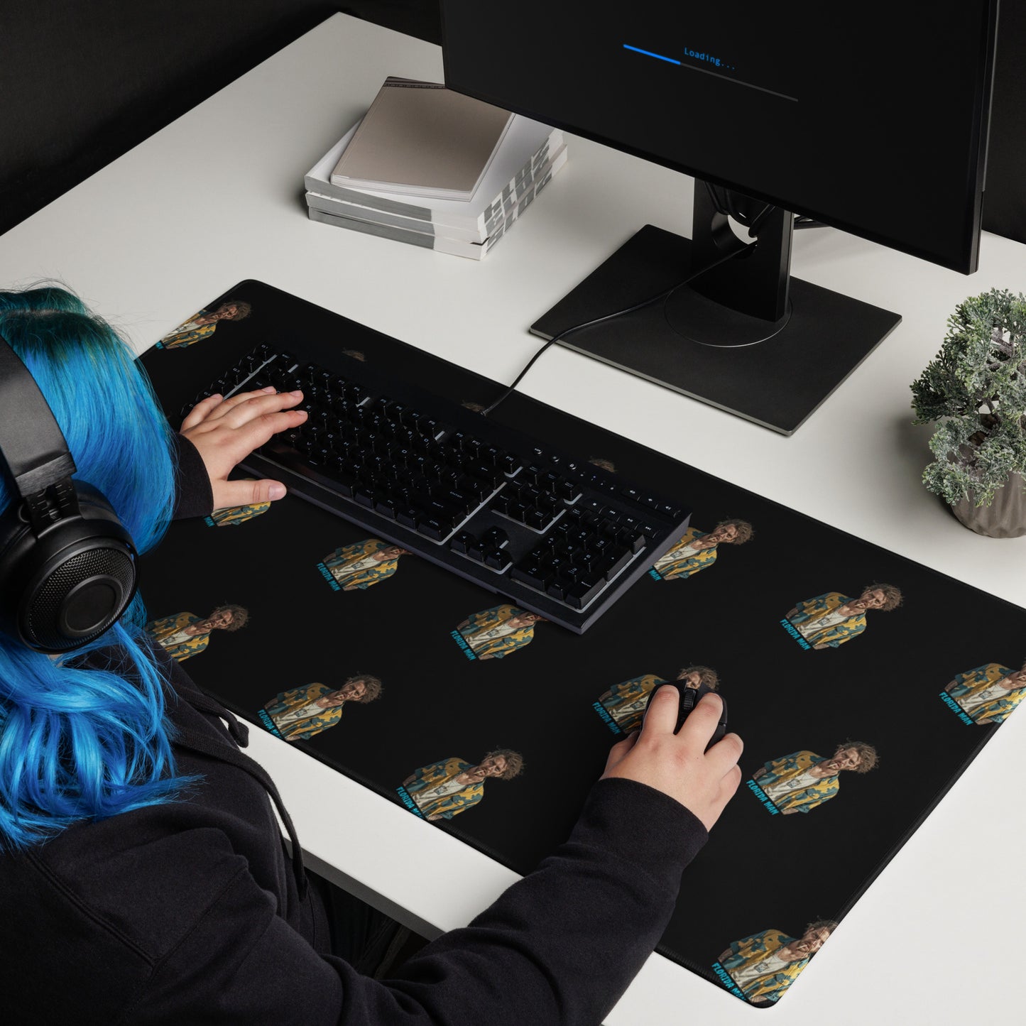 Florida Man Smoking All-Over Print Gaming Mousepad