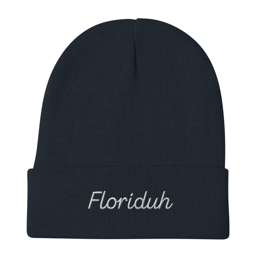 Floriduh Embroidered Beanie