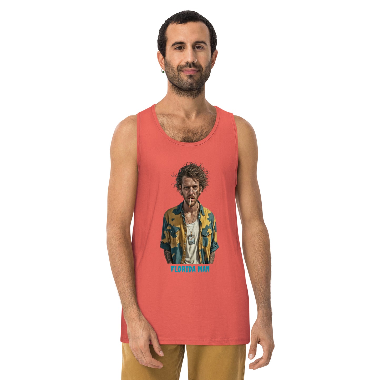 Florida Man Smoking Men's Tank Top