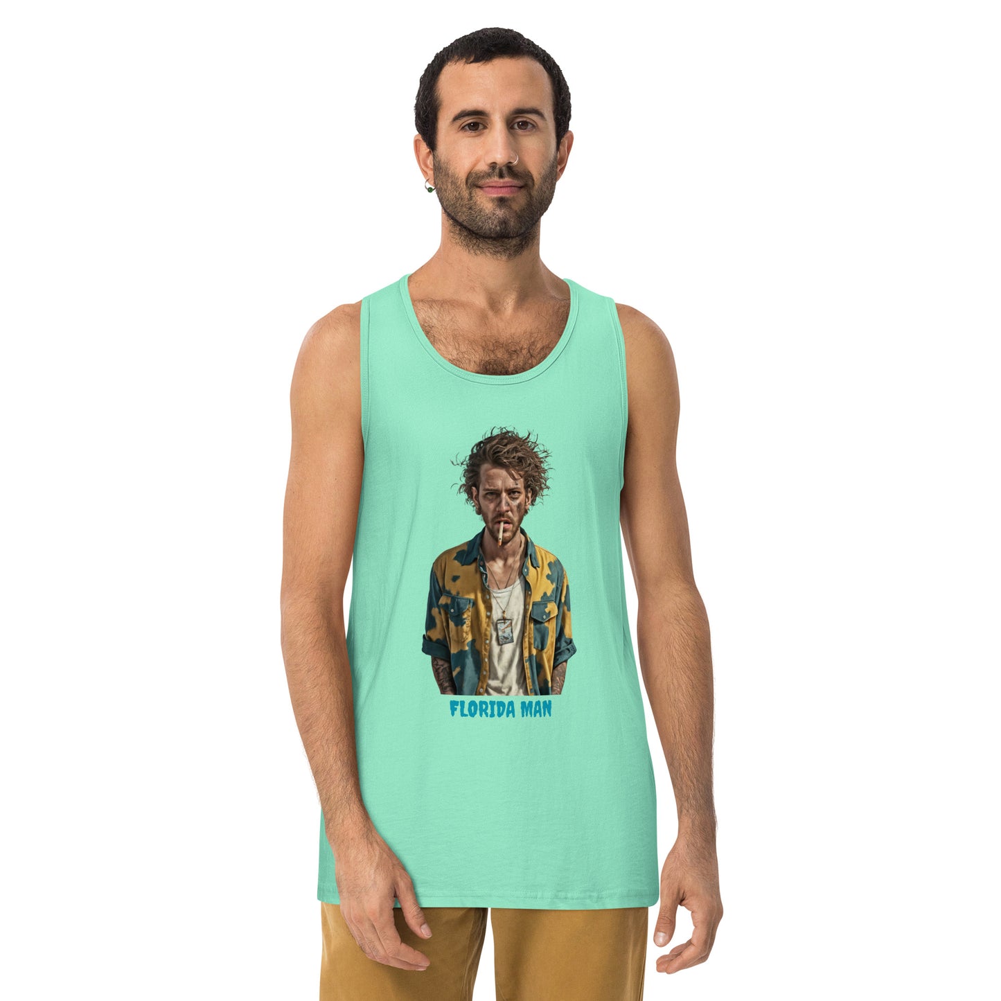 Florida Man Smoking Men's Tank Top