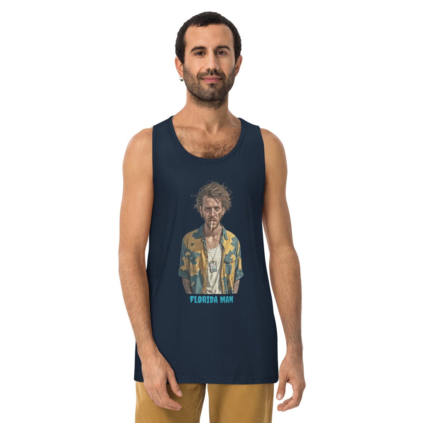 Florida Man Smoking Men's Tank Top