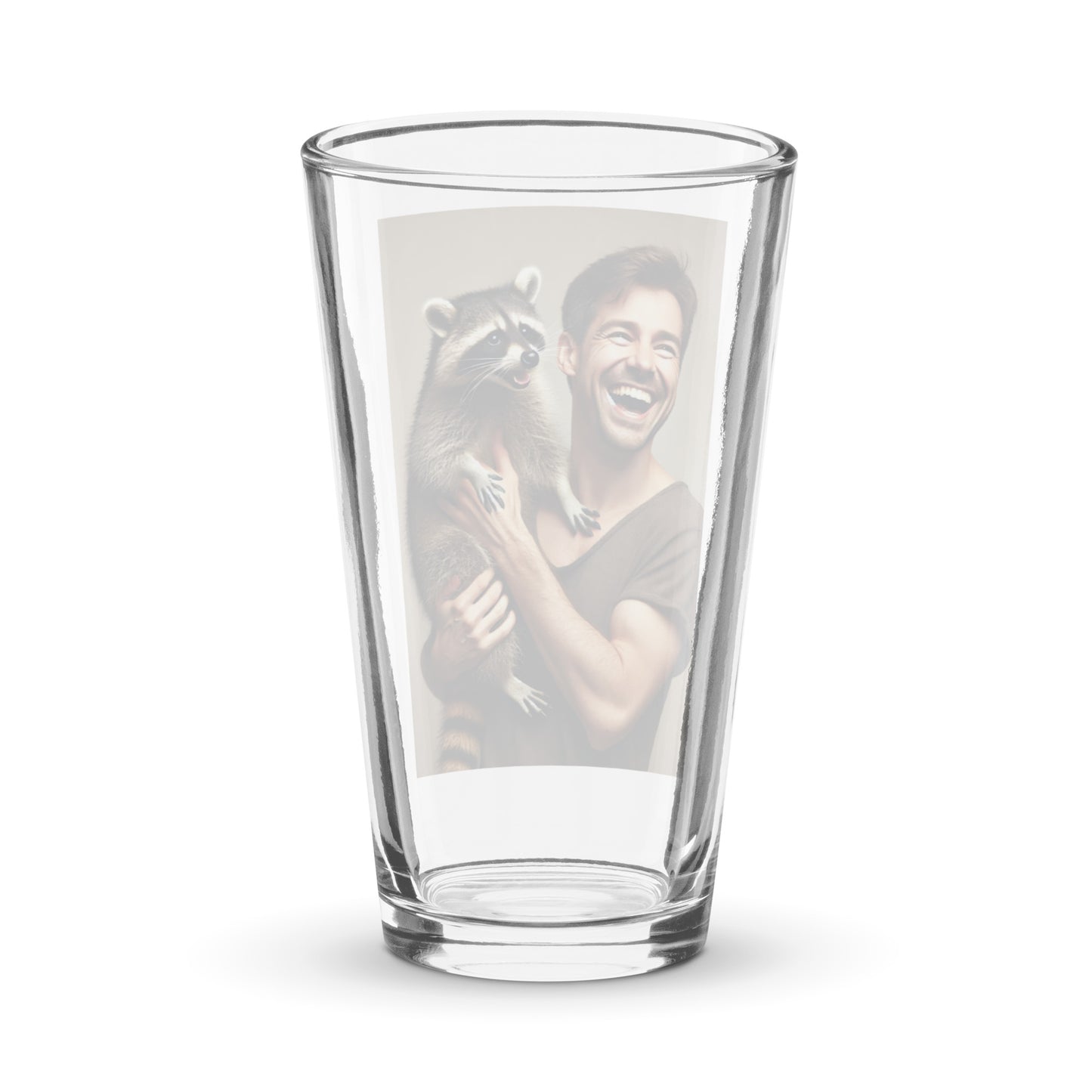 Florida Man Holding Raccoon 2 Pint Glass (16 ounce)