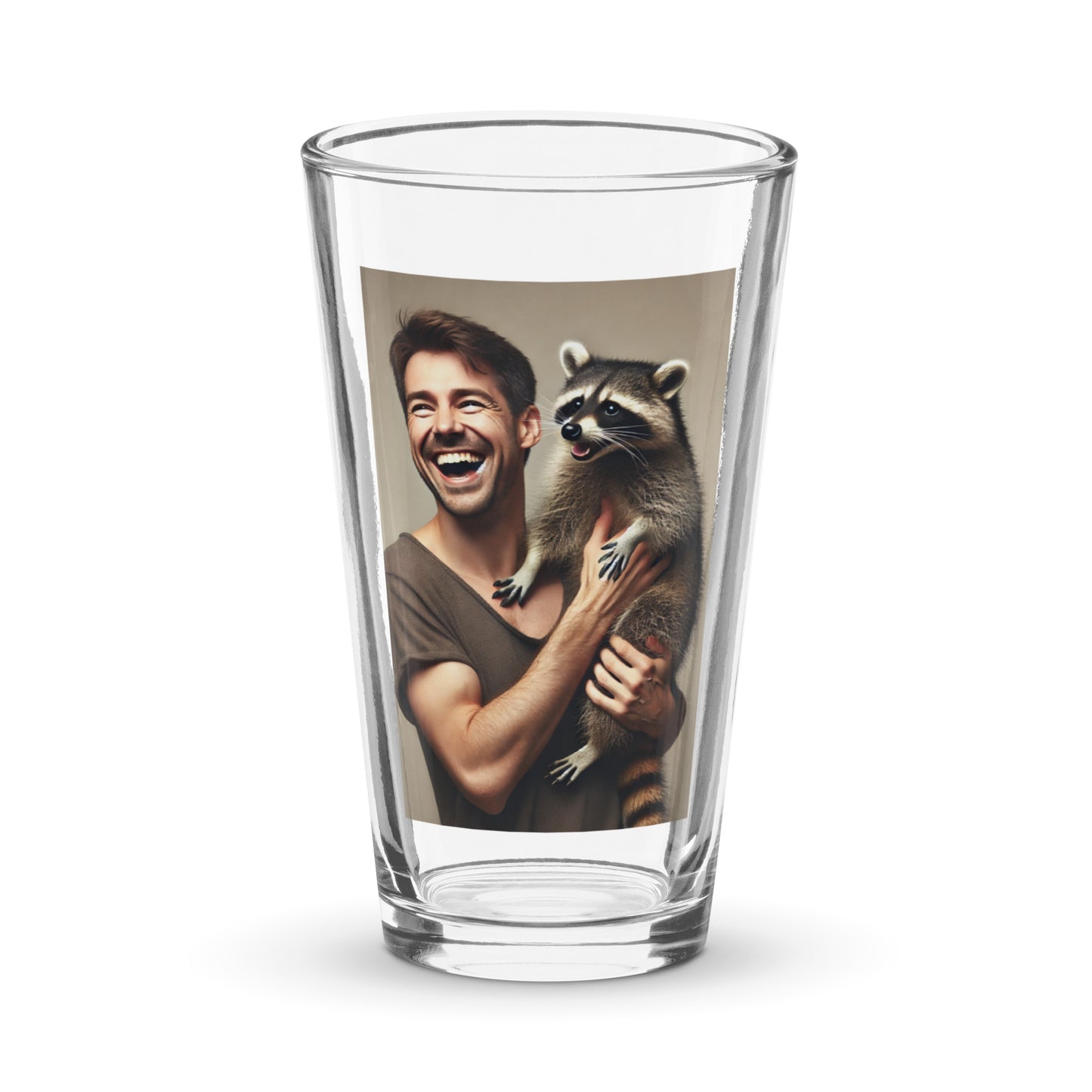 Florida Man Holding Raccoon 2 Pint Glass (16 ounce)