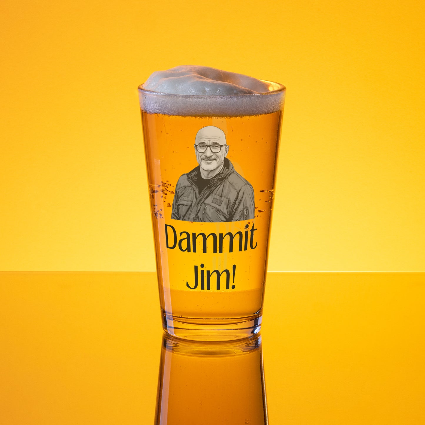 Dammit Jim Pint Glass