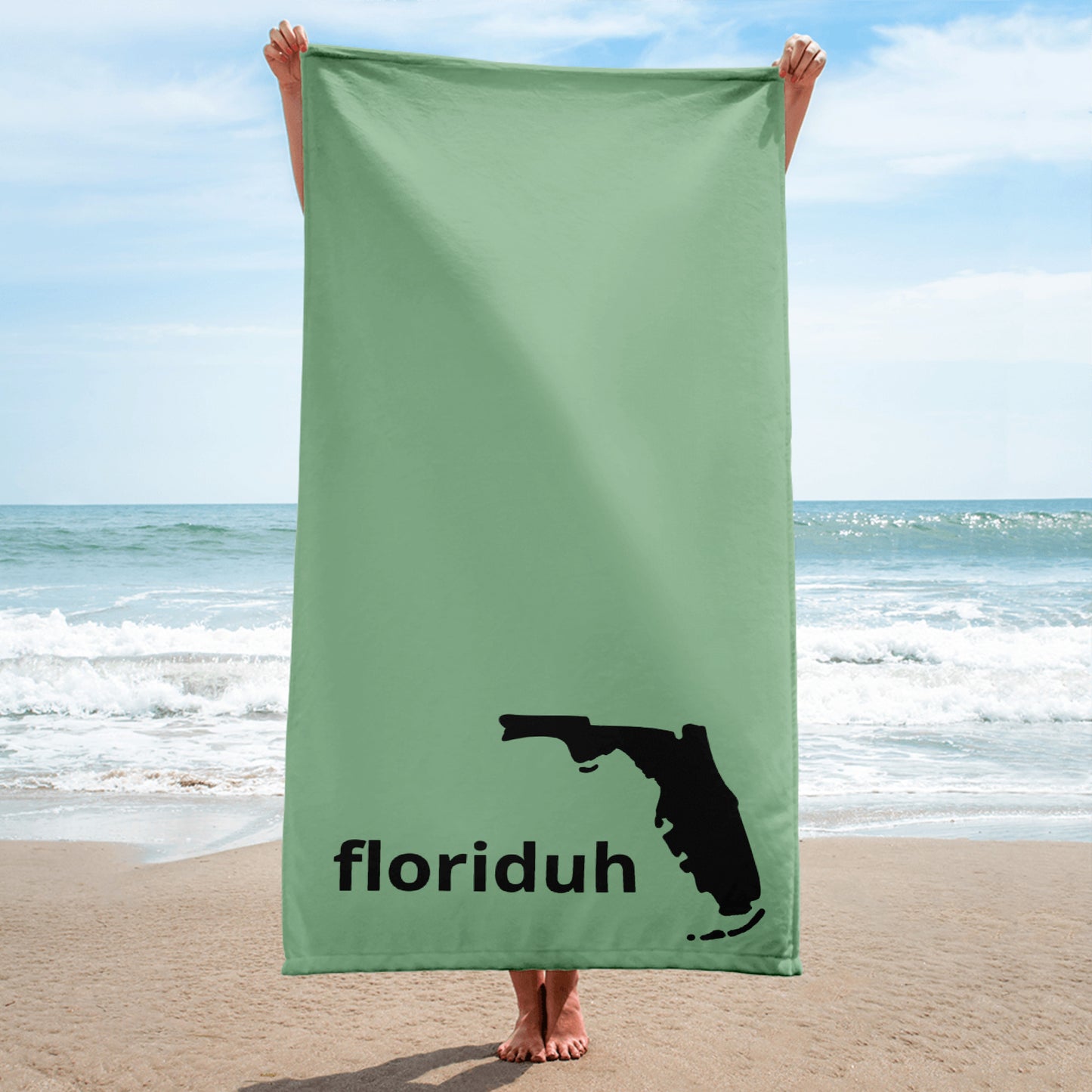 Floriduh Towel - Sea Green