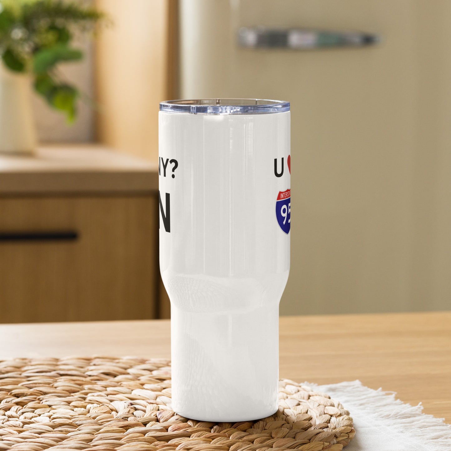 U LOVE NY 25 Ounce Travel Tumbler