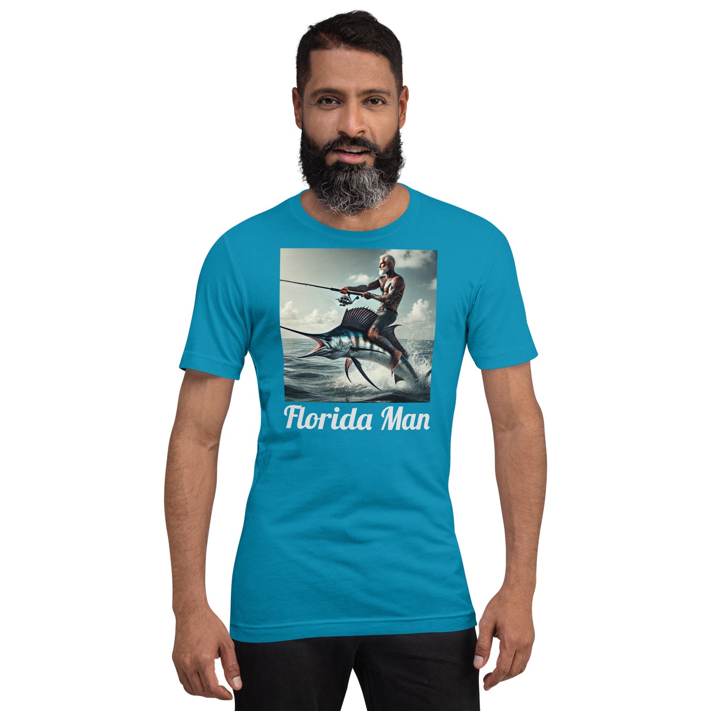 Florida Man Riding Sailfish Unisex Tee