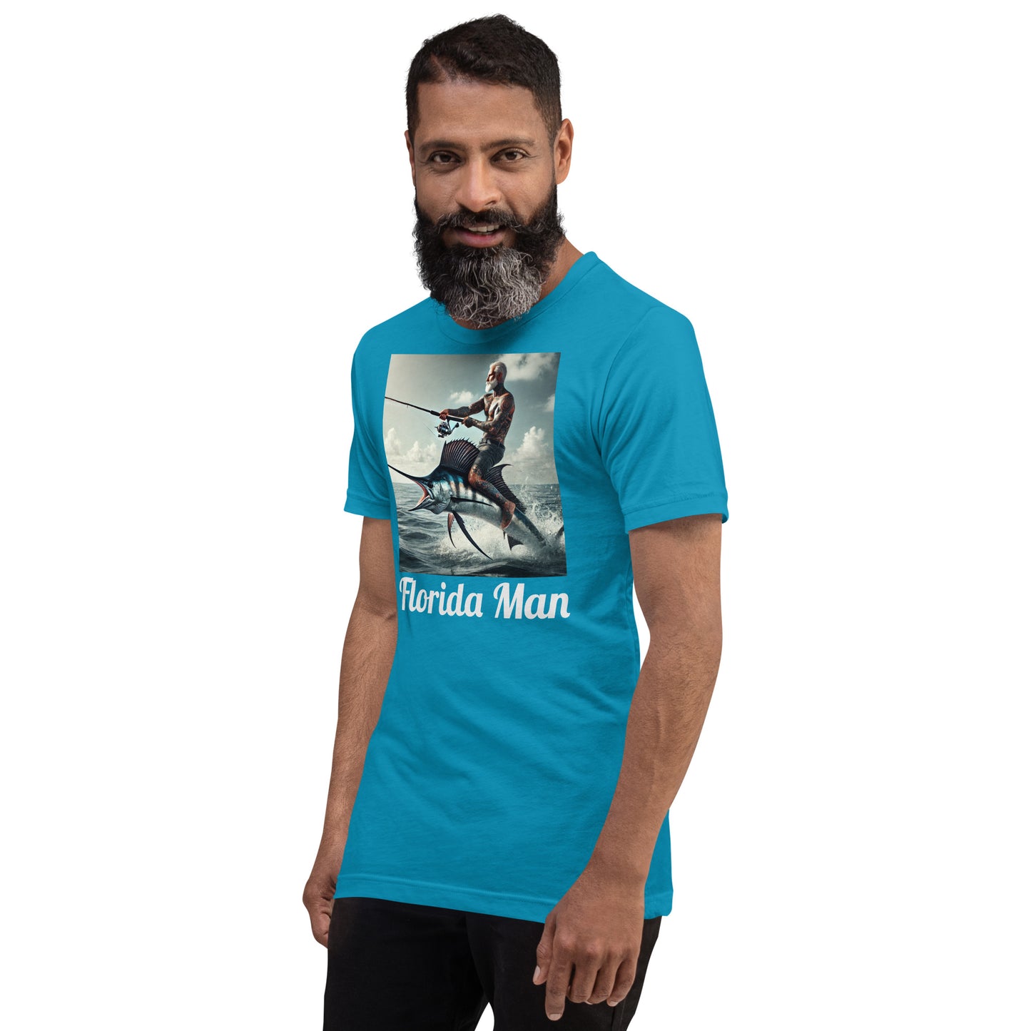 Florida Man Riding Sailfish Unisex Tee