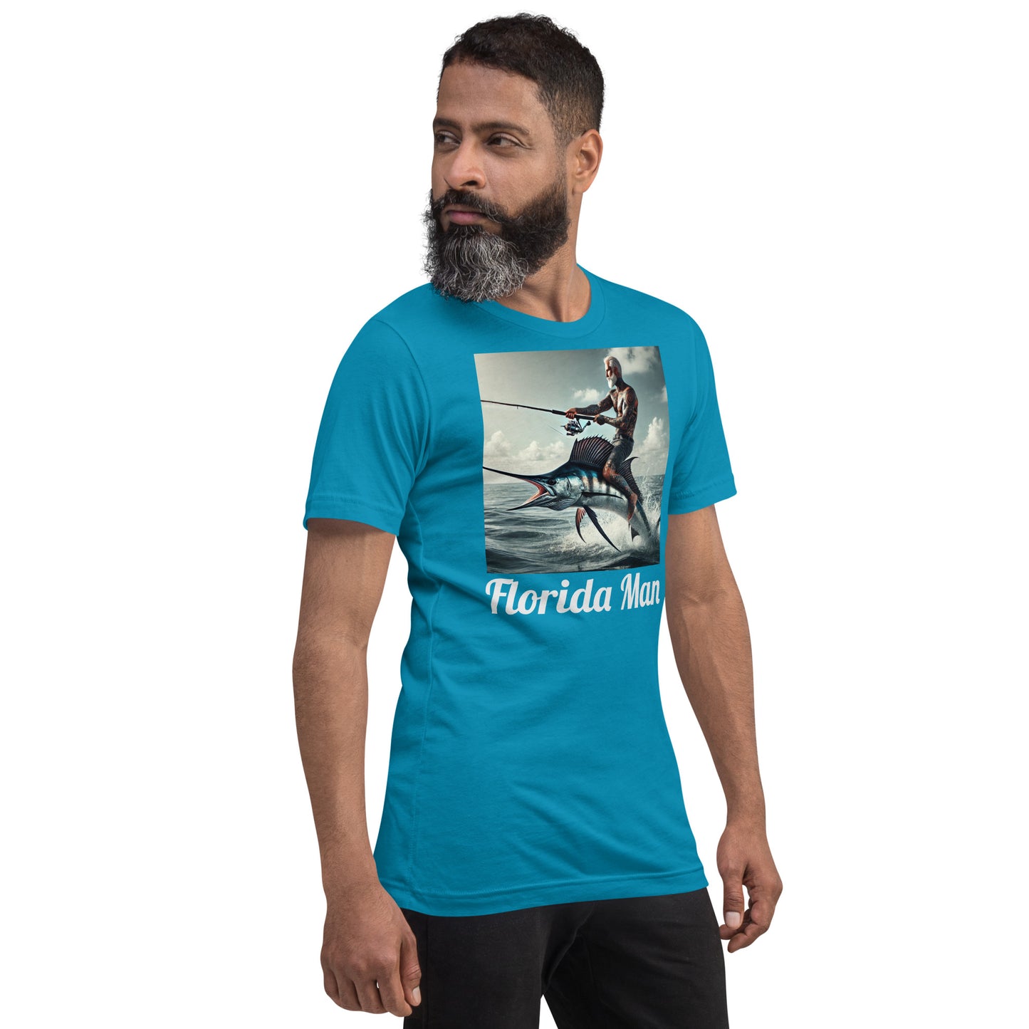 Florida Man Riding Sailfish Unisex Tee